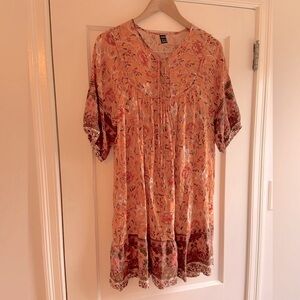Floral 🧡 Boho Mini Dress Medium